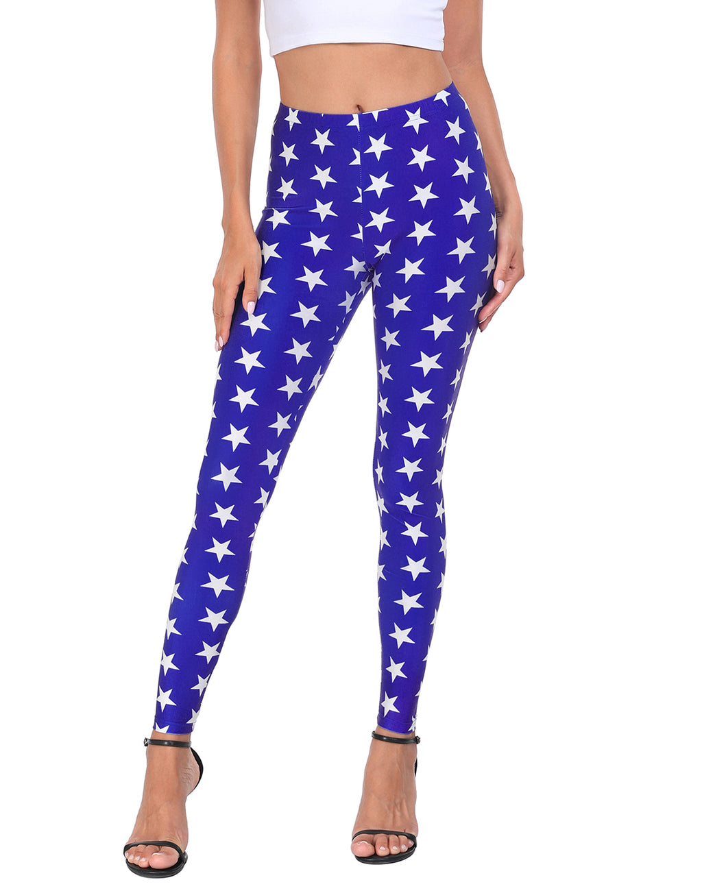 Superhero Stars Graphic Leggings