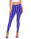 Superhero Stars Graphic Leggings