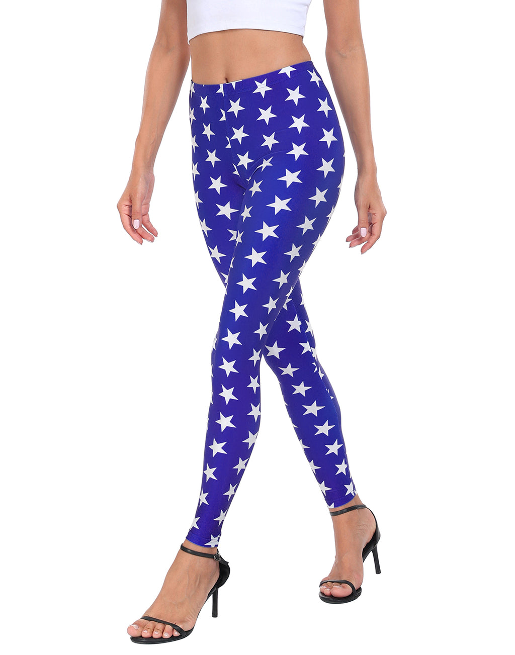 Superhero Stars Graphic Leggings