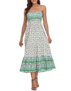 Strapless Summer Maxi Dress