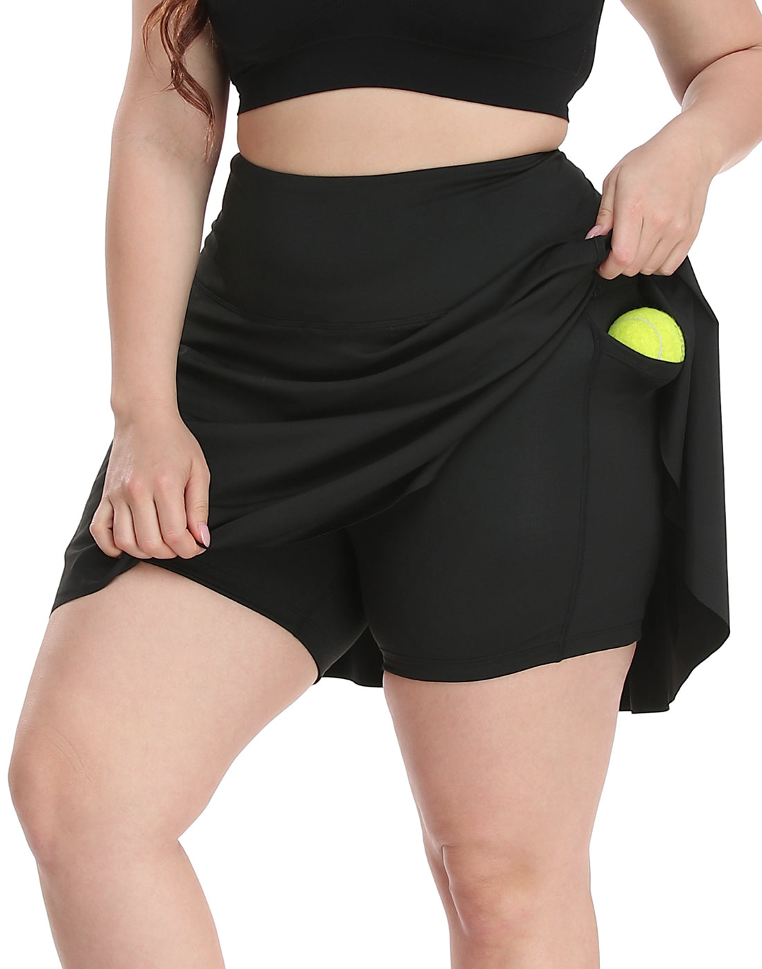 Plus Size Tennis Skort Pleated Golf Skirt with Shorts Secondary image