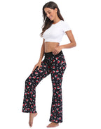 Wine Glasses Wide Leg Pajama Pants