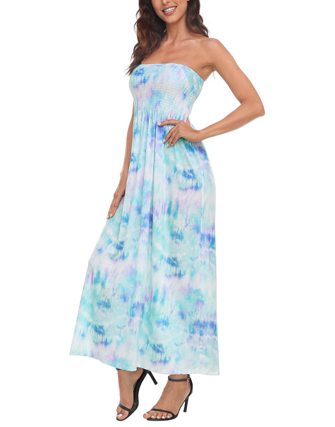 Strapless Summer Maxi Dress