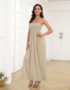 Strapless Summer Maxi Dress