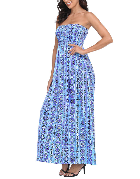 Strapless Summer Maxi Dress