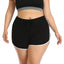Retro Running Shorts Women's Track in Black – back view