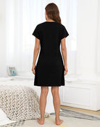 I Need Coffee Short Sleeve Sleep Dress