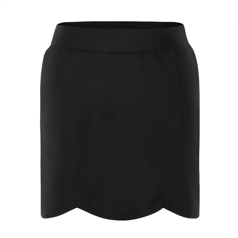 Plus Size Skort Skirt with Bike Shorts and Pockets