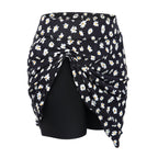 Plus Size Skort Skirt with Bike Shorts and Pockets