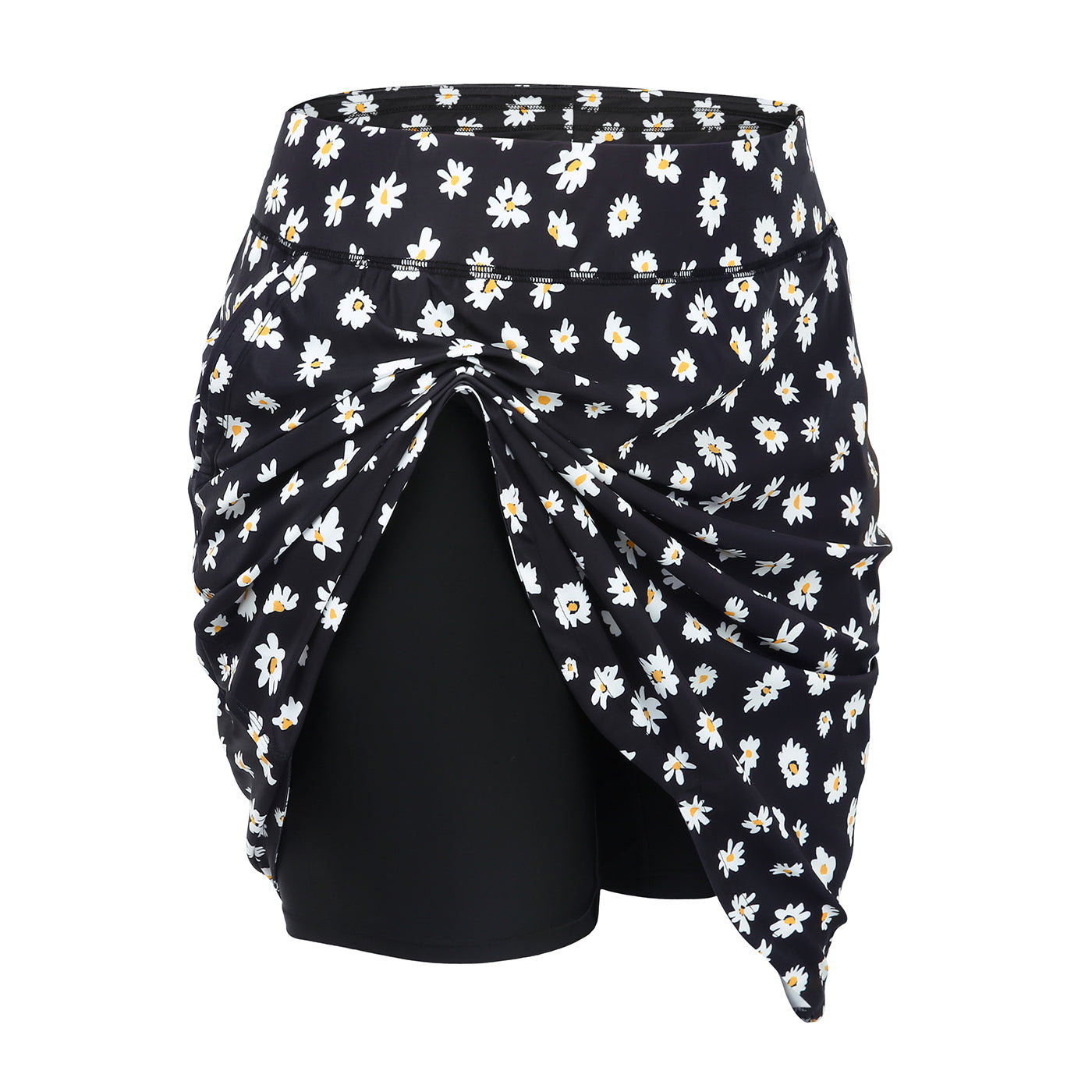 Plus Size Skort Skirt with Bike Shorts and Pockets