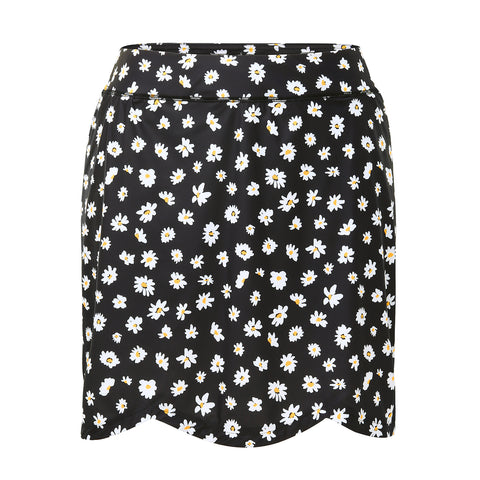 Plus Size Skort Skirt with Bike Shorts and Pockets