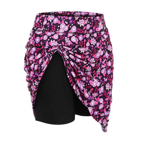 Plus Size Skort Skirt with Bike Shorts and Pockets