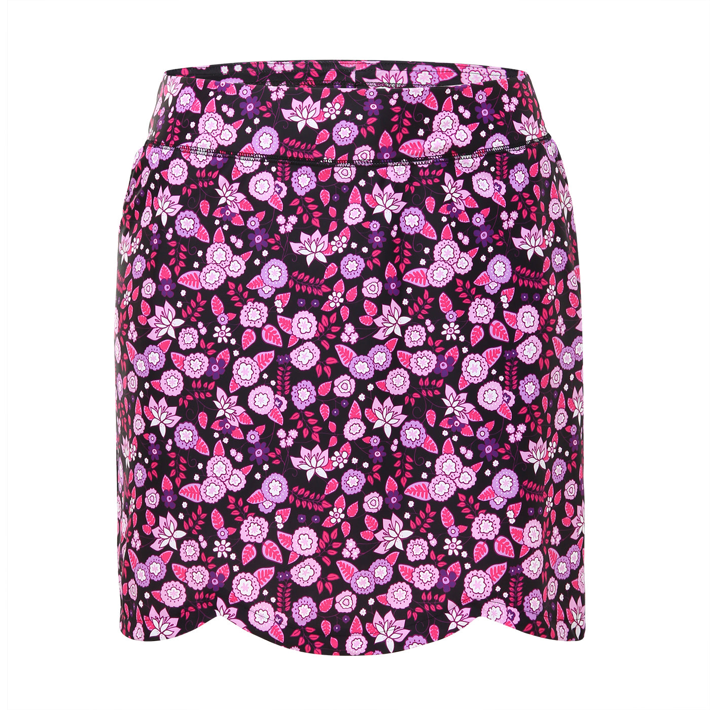 Plus Size Skort Skirt with Bike Shorts and Pockets
