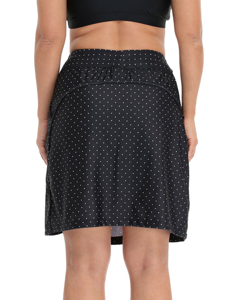 Plus Size Skort Skirt with Bike Shorts and Pockets
