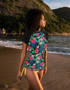 Short Sleeve UPF 50 Rash Guard Swim Shirts
