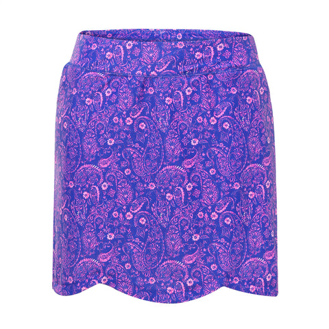 Plus Size Skort Skirt with Bike Shorts and Pockets