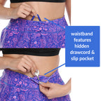 Plus Size Skort Skirt with Bike Shorts and Pockets