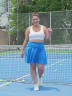Plus Size Tennis Skort Pleated Golf Skirt with Shorts