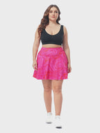 Plus Size Tennis Skort Pleated Golf Skirt with Shorts