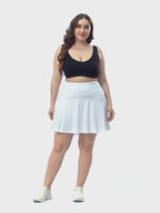 Plus Size Tennis Skort Pleated Golf Skirt with Shorts