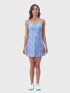 Bandana Paisley Exercise Workout Dress With Built-In Shorts