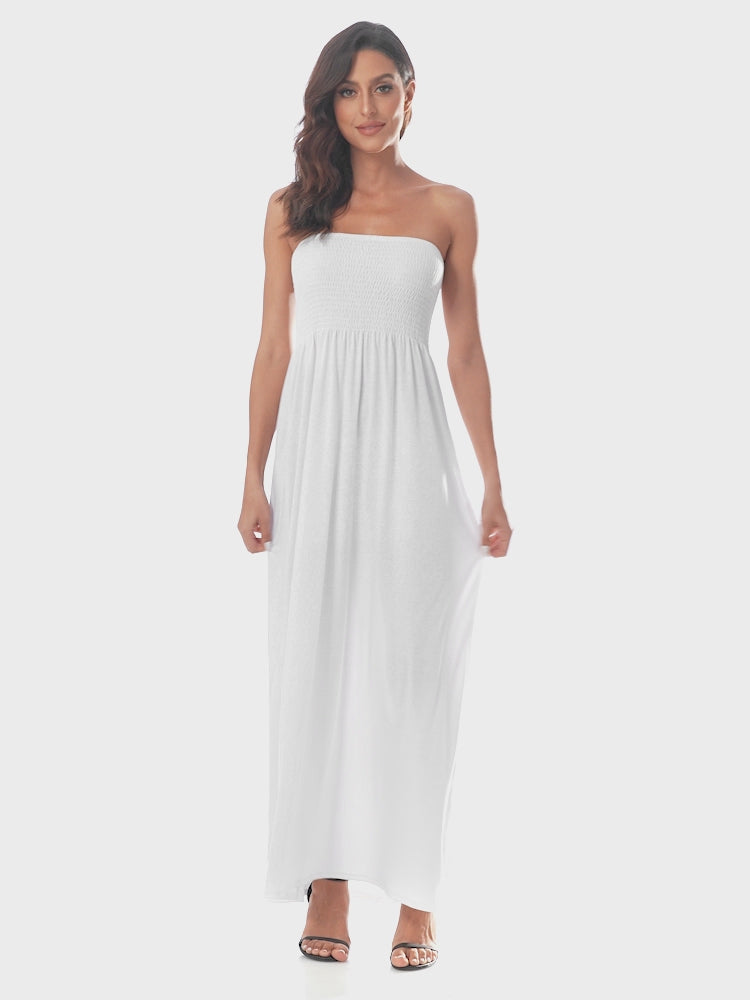 Strapless Summer Maxi Dress