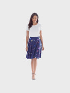 Outer Space Constellations Midi Skirt