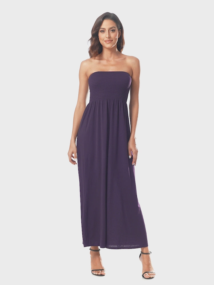 Strapless Summer Maxi Dress