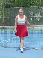 Plus Size Tennis Skort Pleated Golf Skirt with Shorts
