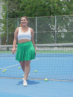 Plus Size Tennis Skort Pleated Golf Skirt with Shorts