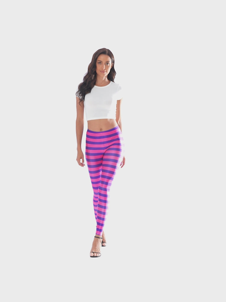 Cheshire Stripes Graphic Leggings