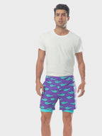 LRD Mens 5" Inseam Swim Trunks with Compression Liner