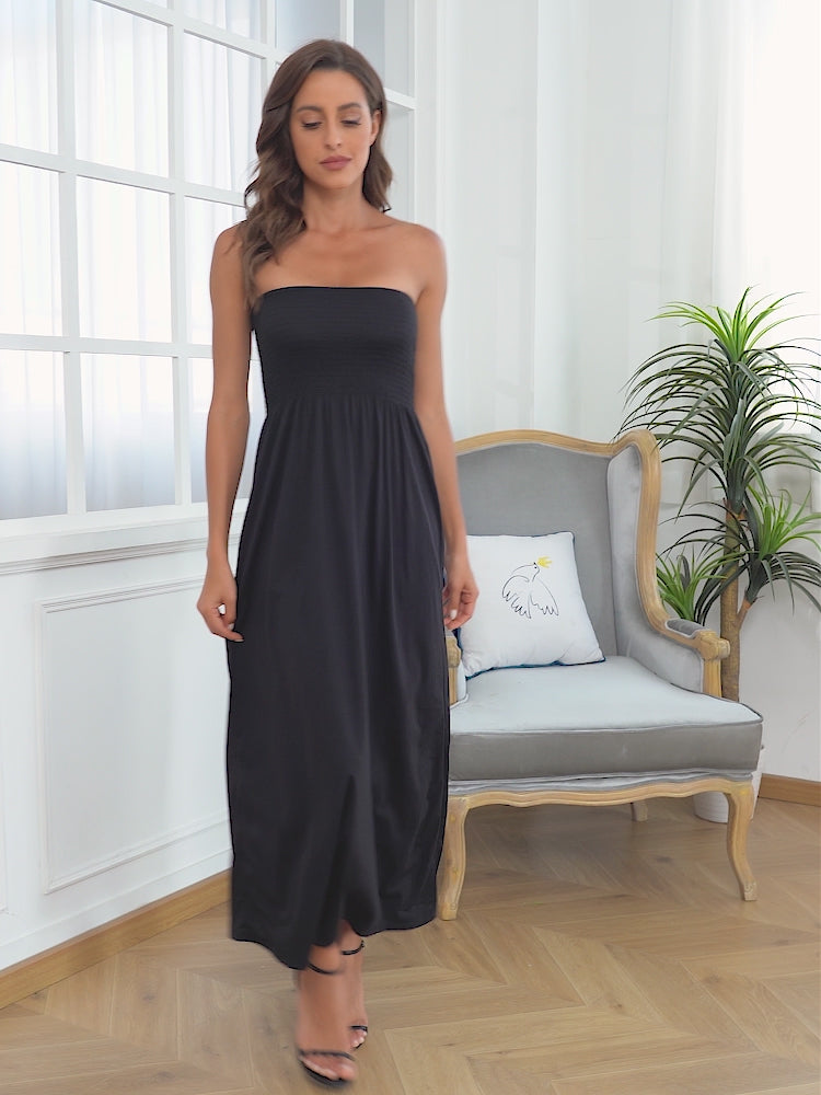 Strapless Summer Maxi Dress