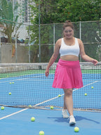 Plus Size Tennis Skort Pleated Golf Skirt with Shorts