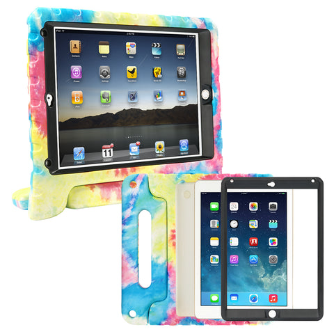 Tie Dye Shockproof Case with Built in Screen Protector for iPad Air 1 - 2013 Release 1st Generation