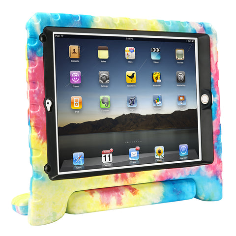 Tie Dye Shockproof Case with Built in Screen Protector for iPad Air 1 - 2013 Release 1st Generation