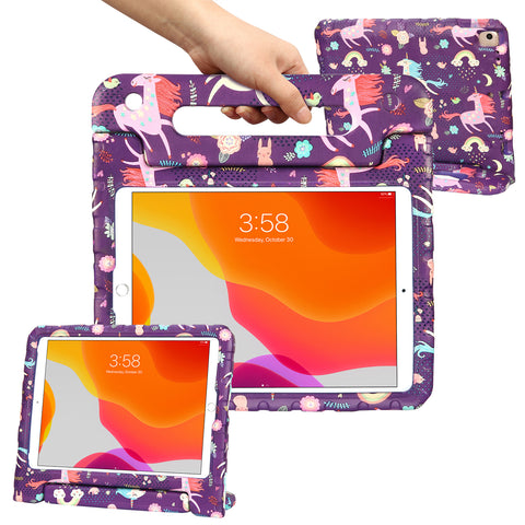 HDE iPad 9th Generation Case for Kids Shockproof iPad Cover 10.2 inch with Handle Stand