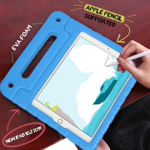 HDE iPad 9th Generation Case for Kids Shockproof iPad Cover 10.2 inch with Handle Stand