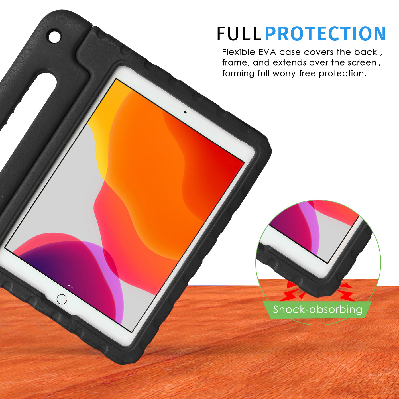 HDE iPad 9th Generation Case for Kids Shockproof iPad Cover 10.2 inch with Handle Stand