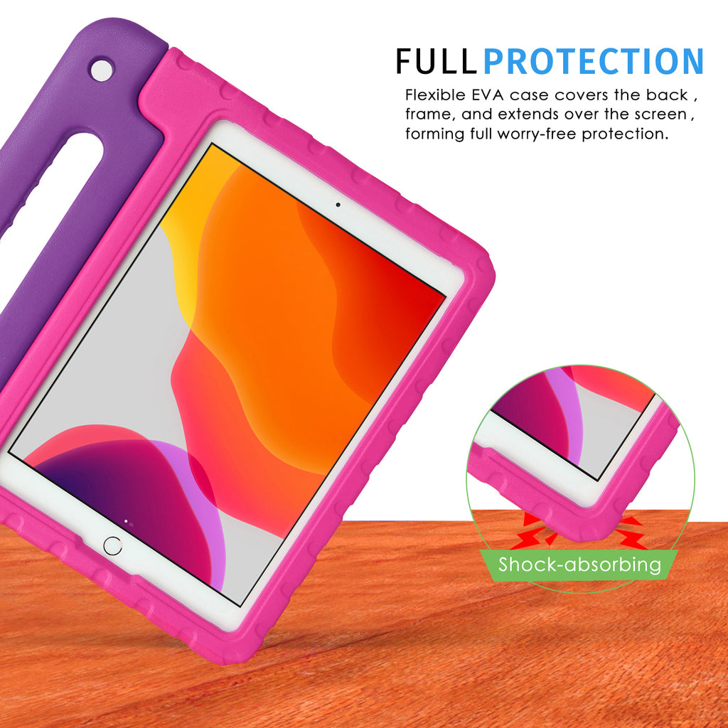 HDE iPad 9th Generation Case for Kids Shockproof iPad Cover 10.2 inch with Handle Stand