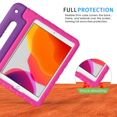 HDE iPad 9th Generation Case for Kids Shockproof iPad Cover 10.2 inch with Handle Stand