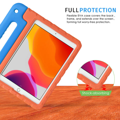 HDE iPad 9th Generation Case for Kids Shockproof iPad Cover 10.2 inch with Handle Stand