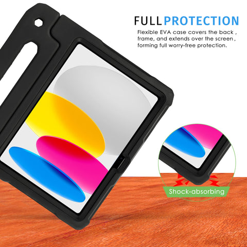 HDE iPad 10th Generation Case for Kids with Built-in Screen Protector Shockproof iPad Cover 10.9 inch