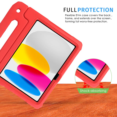 HDE iPad 10th Generation Case for Kids with Built-in Screen Protector Shockproof iPad Cover 10.9 inch