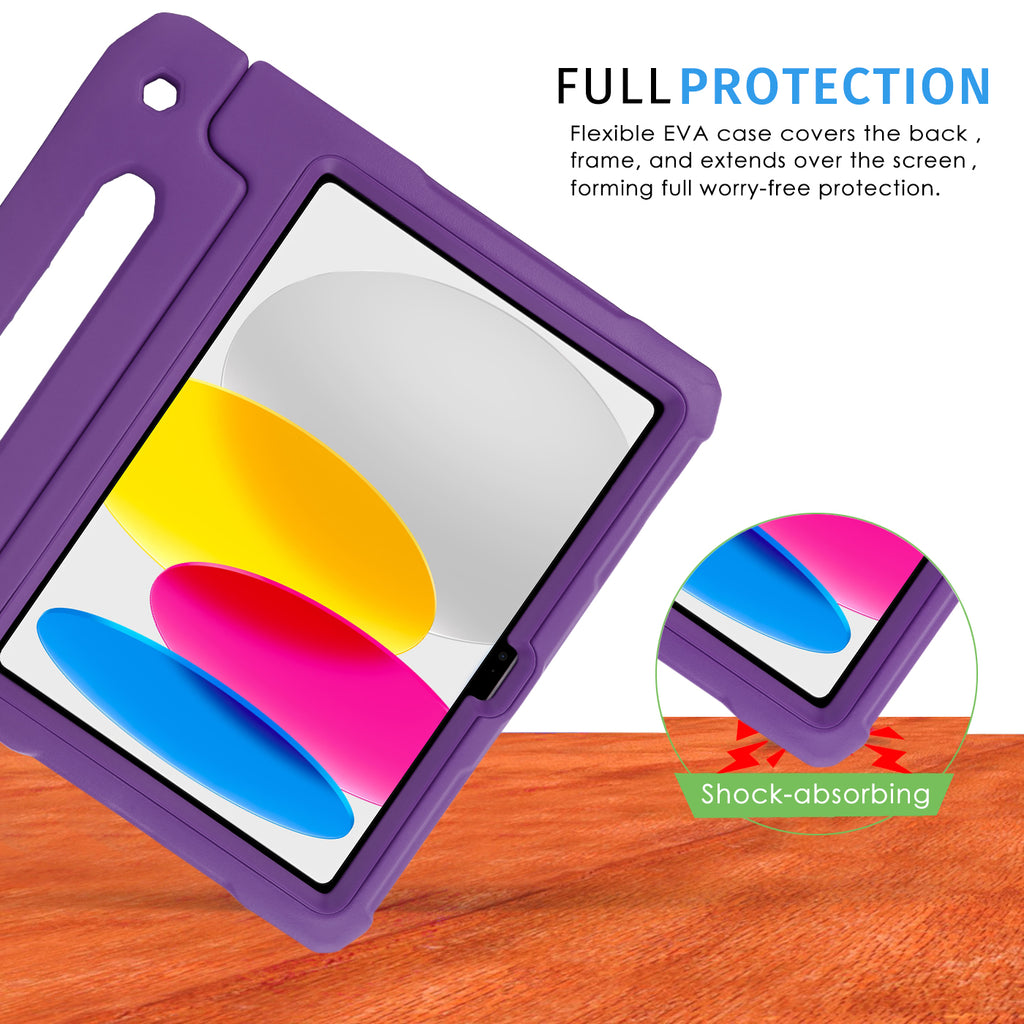 HDE iPad 10th Generation Case for Kids with Built-in Screen Protector Shockproof iPad Cover 10.9 inch