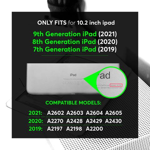 Dual Layer Shock Proof Case for iPad 10.2  (7th/8th/9th Gen),  iPad Air 3 and iPad Pro 10.5