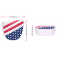 Usa Flag Mallet Putter Cover with Magnetic Closure