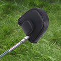Black Mallet Putter Cover with Magnetic Closure