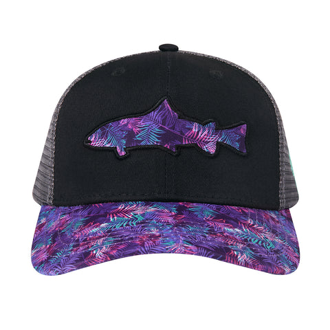 Black Tropical Trout Trucker Hat