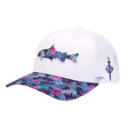 White Tropical Trout Trucker Hat